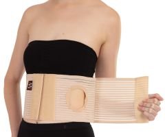 ABDOMİNAL KORSE - KOLOSTOMİ İÇİN - 16 CM YÜKSEKLİĞİNDE